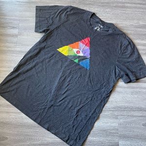 Poler Graphic Tee - Colorful Eye Triangle Pyramid - Charcoal Grey - Large